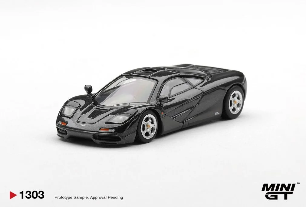 McLaren F1 blue black Metallic (BLISTER) - Mini GT 1/64 Scale Diecast Model