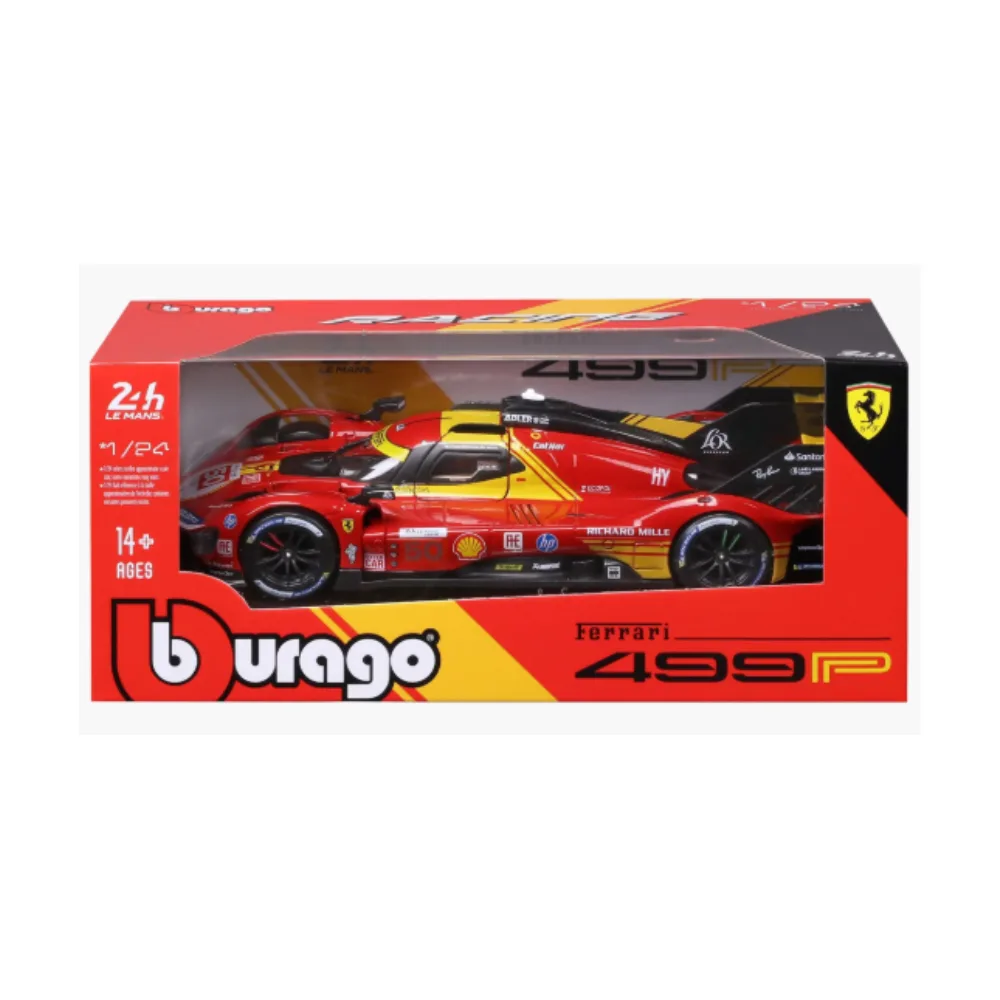 Bburago Bburago Racing Scale #50 Ferrari 499P 2024 24h LeMans Winner 1/24 Scale Diecast Model