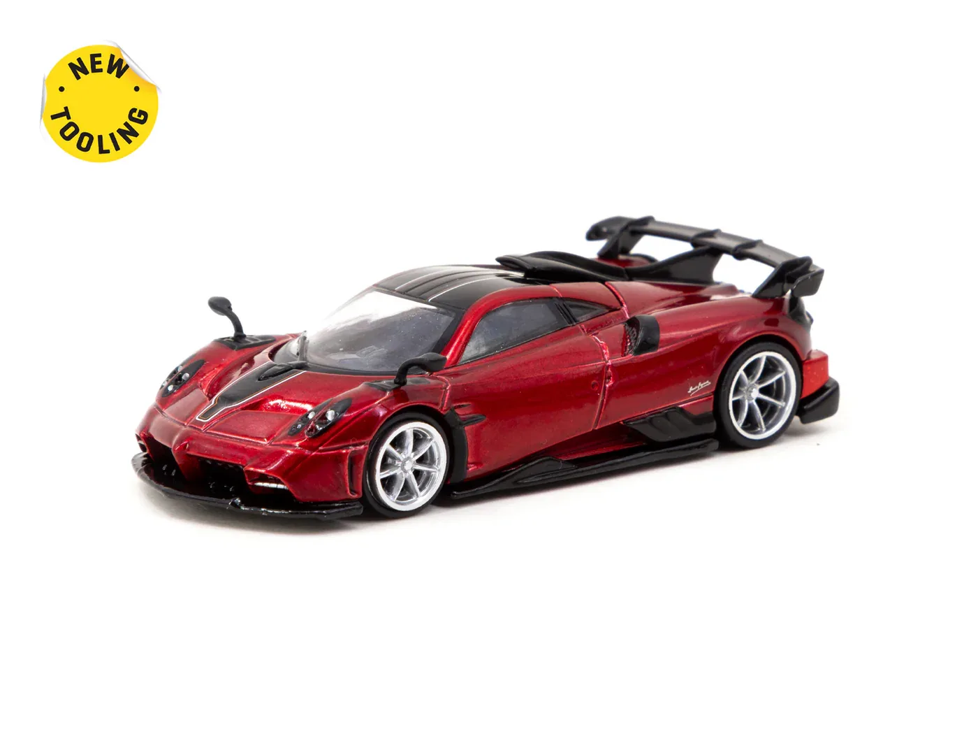 Tarmac Works Pagani Imola Rosso Dubai - Tarmac Works GLOBAL64 1/64 Scale Diecast Model