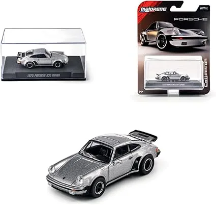 Majorette 1975 Porche 930 Turbo Grey 1/64 Scale Diecast Model