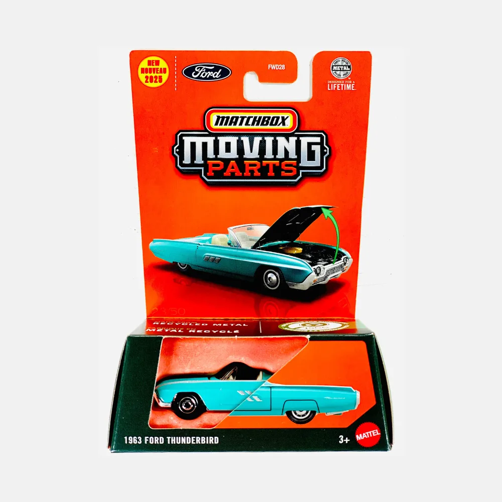 Matchbox Matchbox Moving Parts 1963 Ford Thunderbird  1/64 Scale Diecast Model