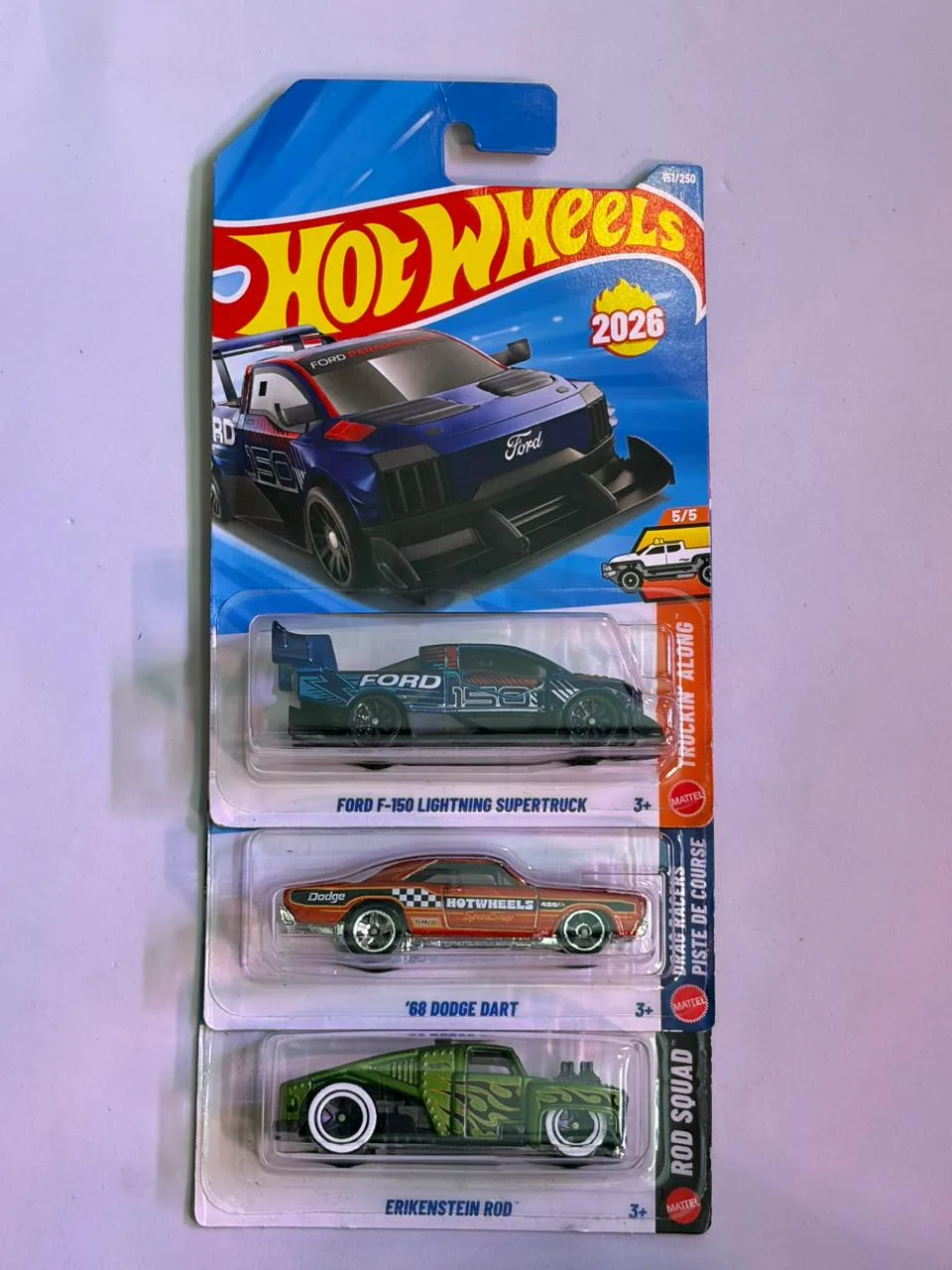 Hot Wheels Ford F150 lightning supertruck set 4 1/64 Scale Diecast Model