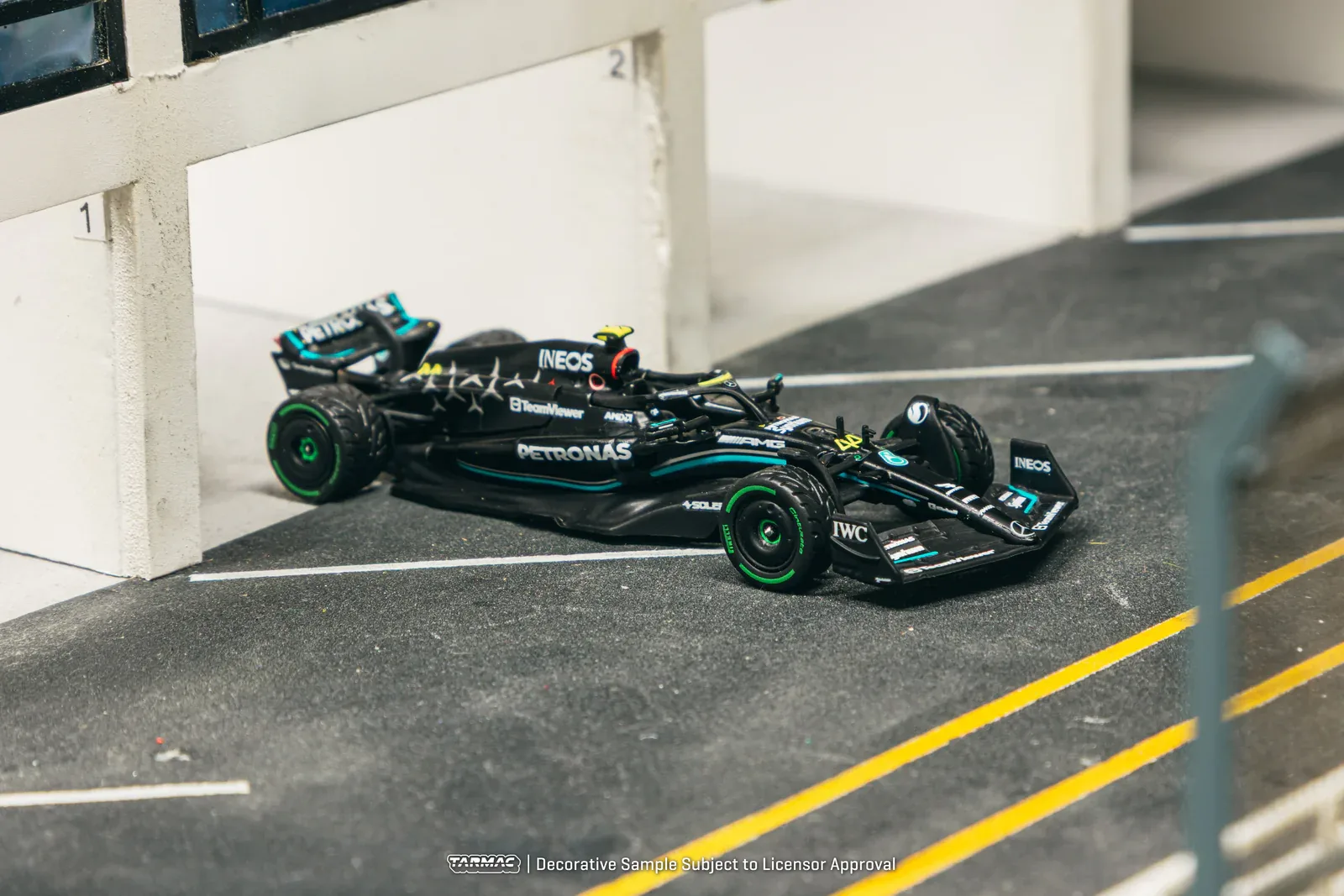 Tarmac Works Mercedes-AMG F1 W14 E Performance Monaco Grand Prix 2023 Lewis Hamilton - Tarmac Works X iXO Models GLOBAL64 1/64 Scale Diecast Model