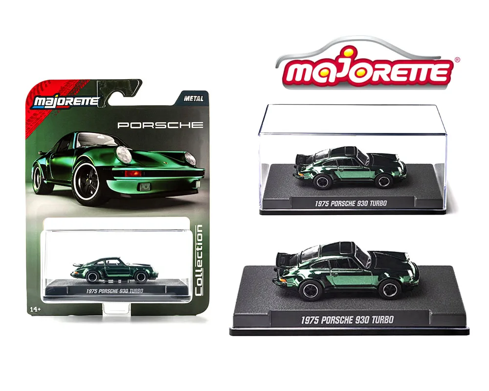 Majorette 1975 Porche 930 Turbo Green 1/64 Scale Diecast Model