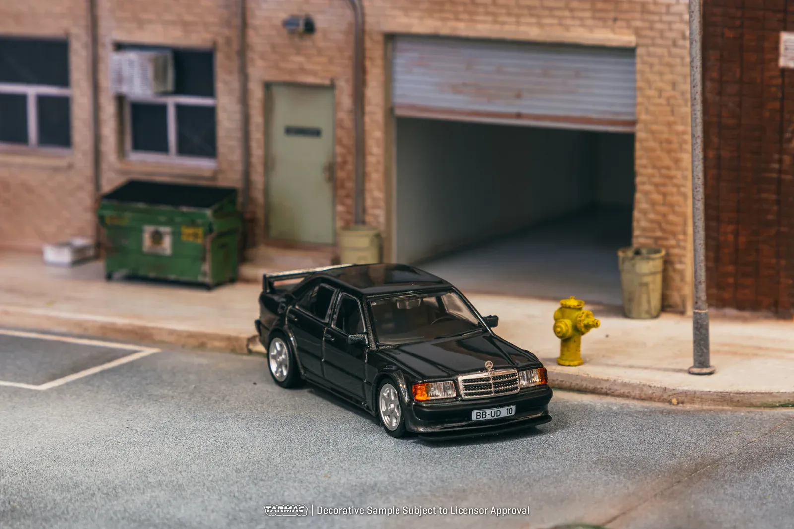 Tarmac Works Mercedes-Benz 190 E 2.5-16 EVO 1 Blue-Black Metallic - Tarmac Works GLOBAL64 1/64 Scale Diecast Model