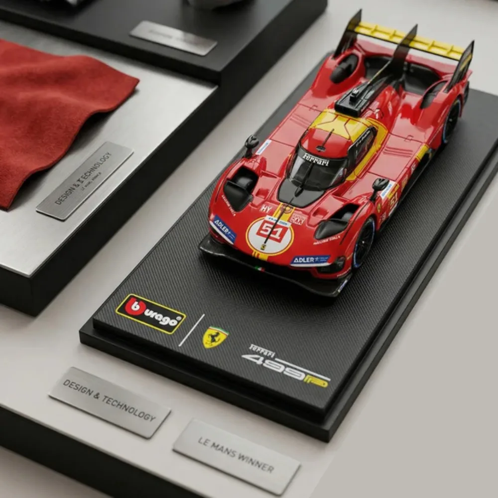 Bburago Bburago Racing #51 Ferrari 499P 24h LeMans Winner 1/64 Scale Diecast Model