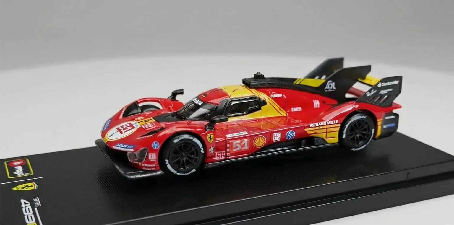 Bburago Racing #51 Ferrari 499P 24h LeMans Winner Red - Bburago diecast model view 3