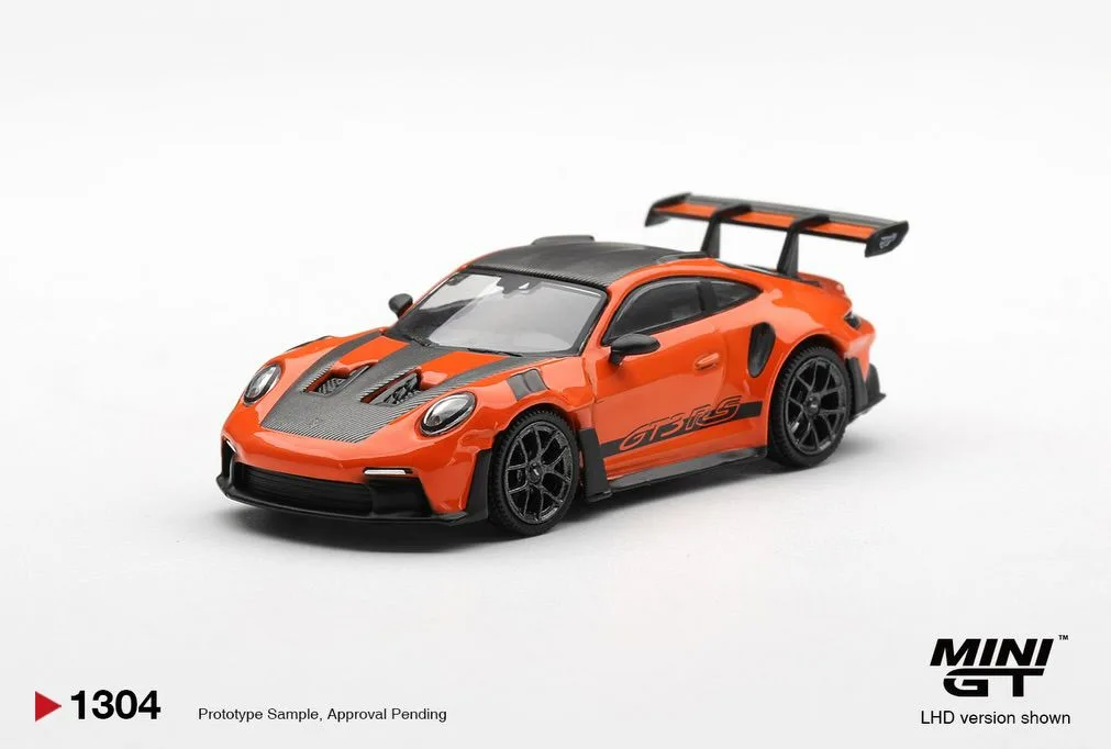 Mini GT Porsche 911 (992) GT3 RS Weissach package Gulf Orange 1/64 Scale Diecast Model