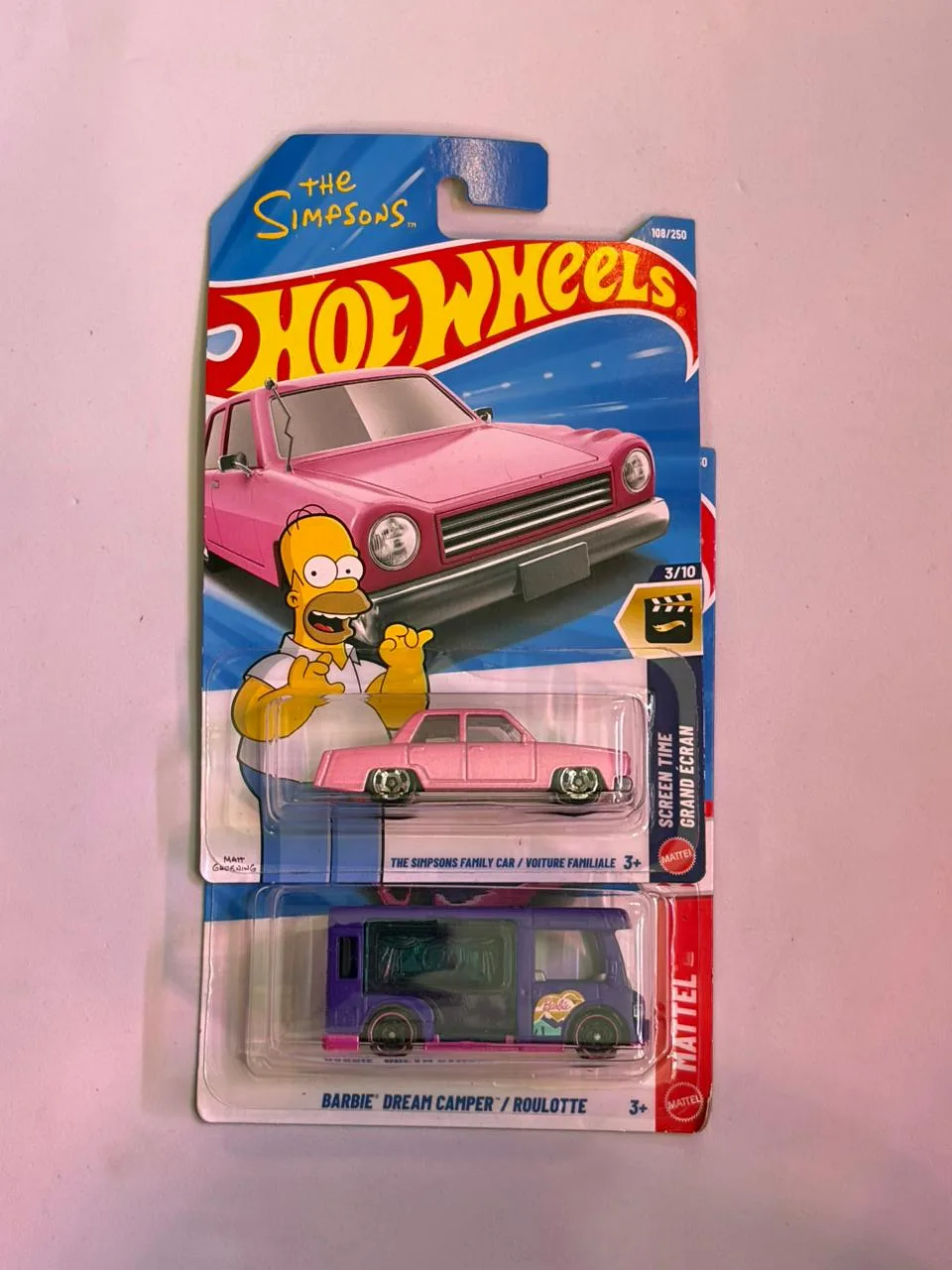 Hot Wheels Simpson set 2 1/64 Scale Diecast Model