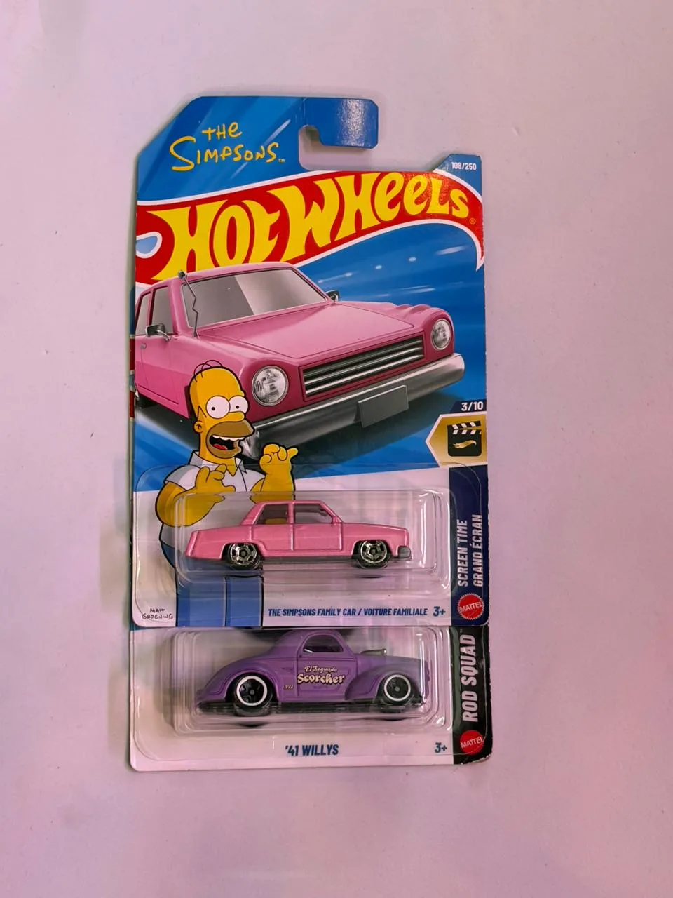Hot Wheels Simpson set 3 1/64 Scale Diecast Model