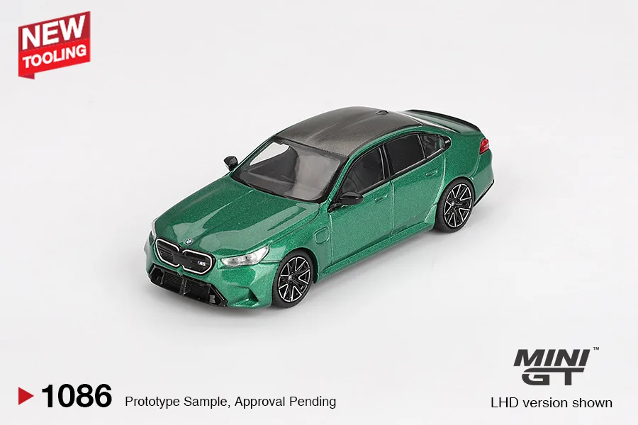 Mini GT BMW M5 Isle of Man Green Metallic 1/64 Scale Diecast Model