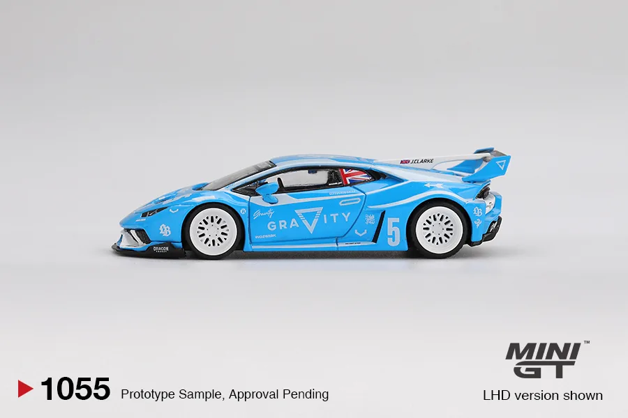 Mini GT #1055 Lb★works Lamborghini Huracán GT Gravity 1/64 diecast model view 3