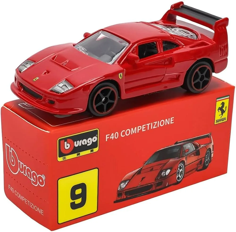 Bburago Ferrari F40 Competizione 1/64 diecast model view 2