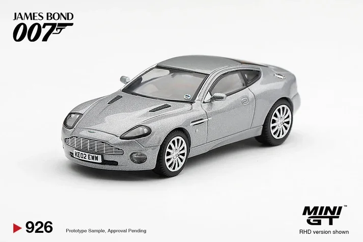 Mini GT #926 James Bond 007: Aston Martin V12 Vanquish "Die Another Day" 1/64 (Blister) Scale Diecast Model