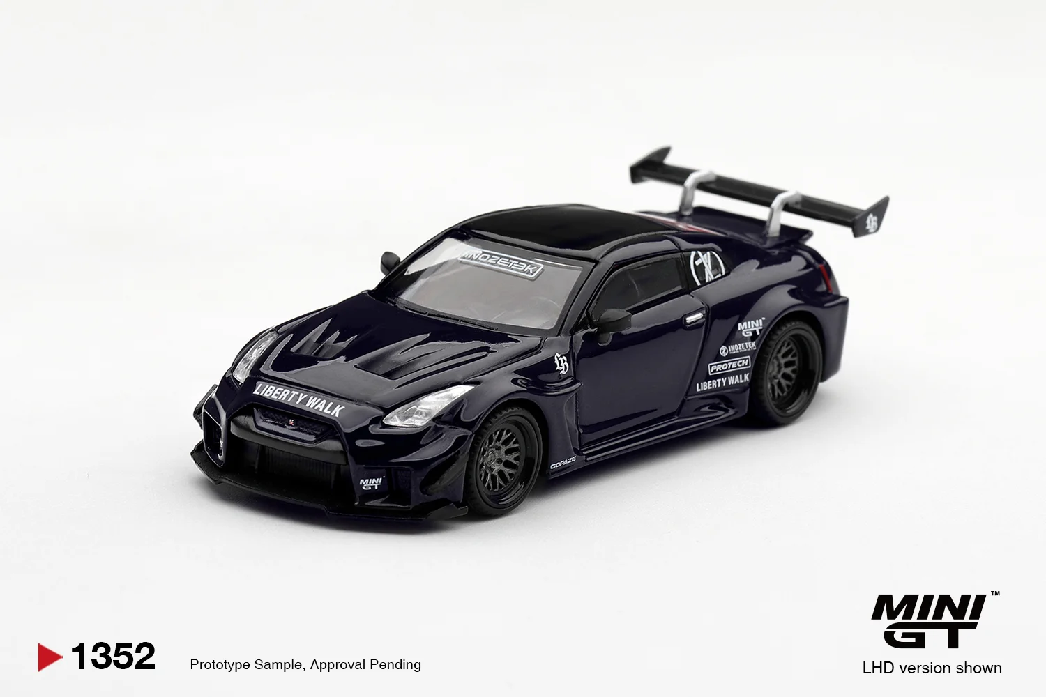 Mini GT LB-Silhouette Works GT Nissan 35GT-Rr Ver.2 Inozetek Edition #1352 1/64 Scale Diecast Model