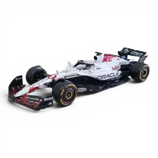 Bburago Red Bull RB21 - Japan GP 2023 (White Livery) 1/64 diecast model view 2