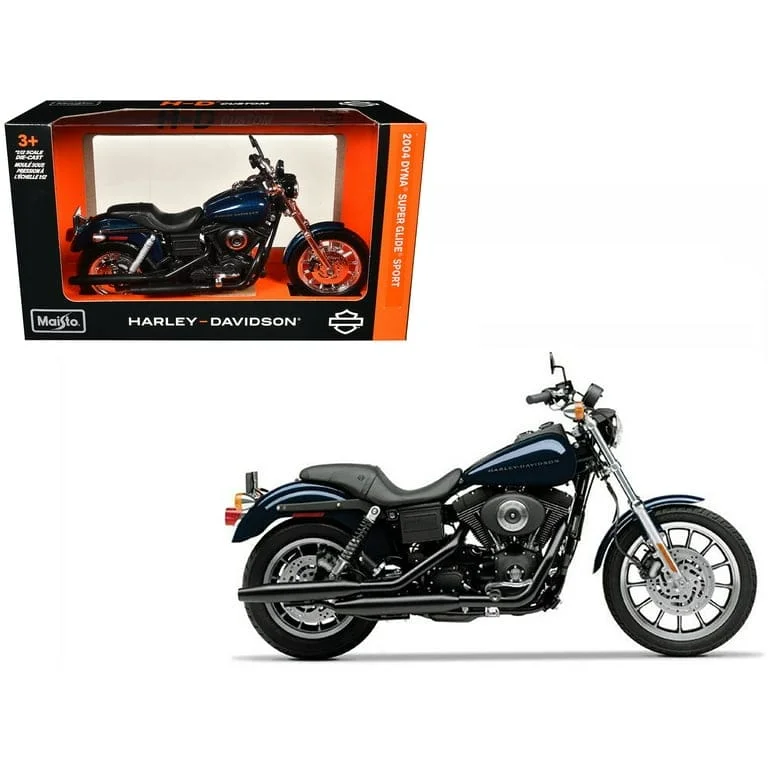 Maisto 2004 Harley-Davidson Dyna Super Glide Sport 1/12 diecast model view 2