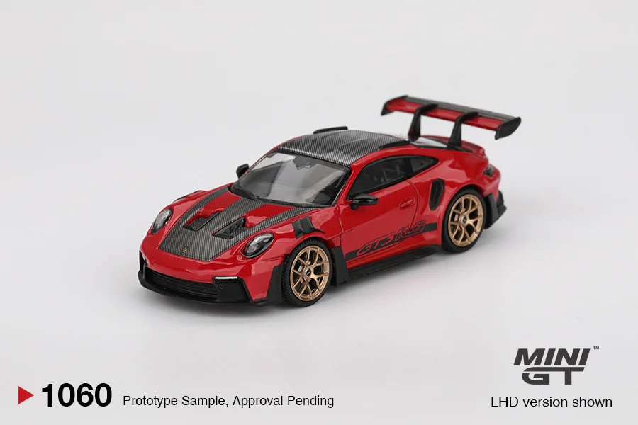 Mini GT PORSCHE 911 992 GT3 RS WEISSACH PACKAGE GUARDS RED 1/64 Scale Diecast Model