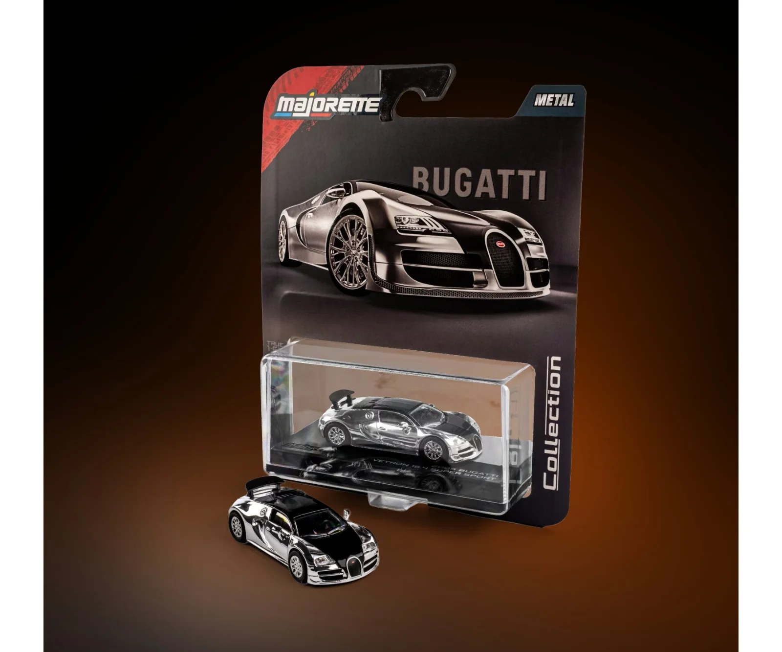 Majorette 2005 Bugatti Veyron 16.4 Super Sport 1/64 (Acrylic Case) Scale Diecast Model
