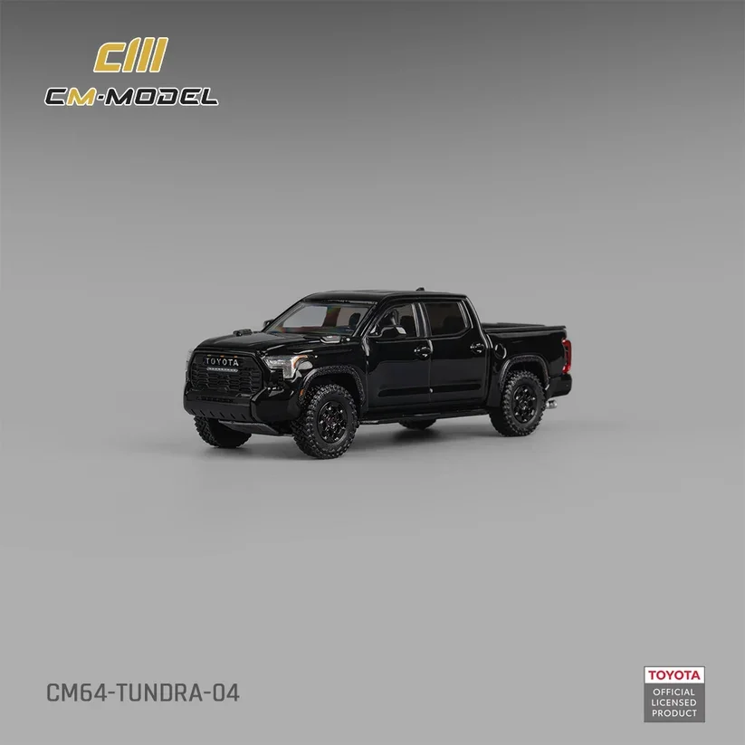 CM Model Toyota Tundra TRD Off-Road - Midnight Black 1/64 (Acrylic Case) Scale Diecast Model