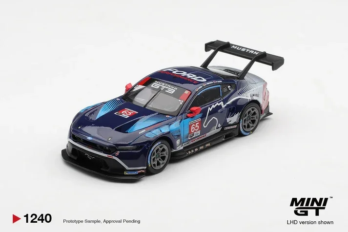 Mini GT #1240 Ford Mustang GT3 \#65 Ford Multimatic - 2025 Daytona 24h Winner 1/64 Scale Diecast Model