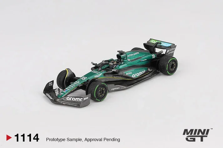 Aston Martin AMR24 #18 Lance Stroll 2024 F1 2024 Canadian GP - Mini GT 1/64 Scale Diecast Model