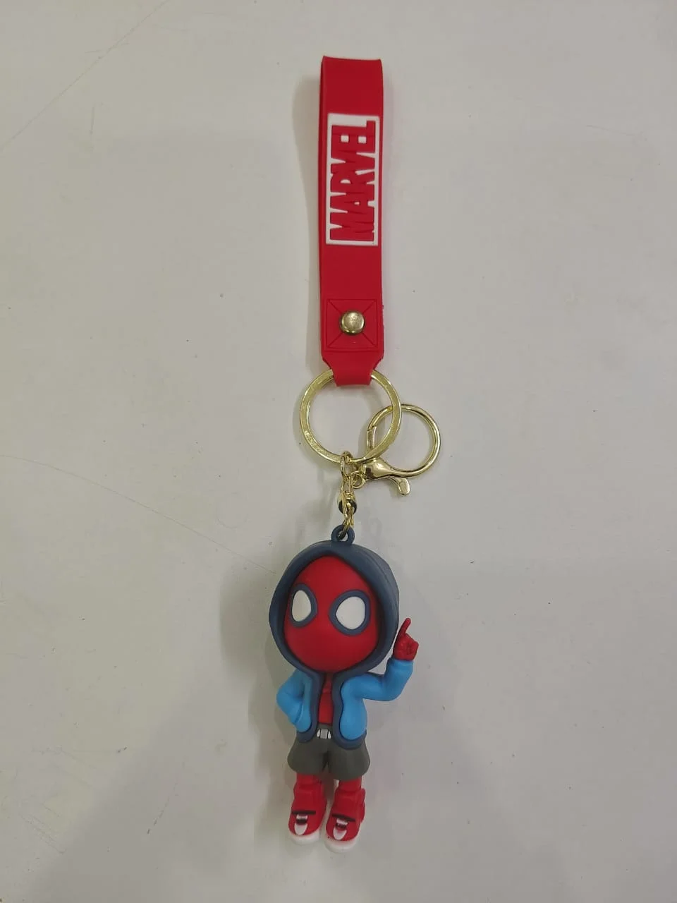 Accessories Miles Morales Spider-Man Hoodie Keychain ("MARVEL" Strap) NA Scale Diecast Model