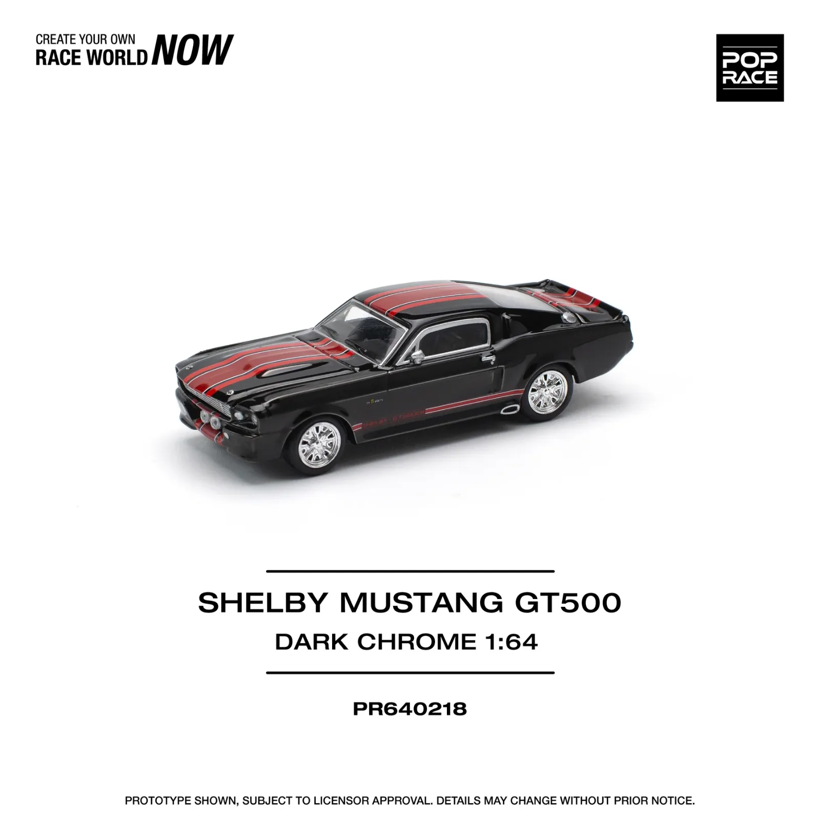 Shelby Mustang GT500 - Pop Race 1/64 Scale Diecast Model