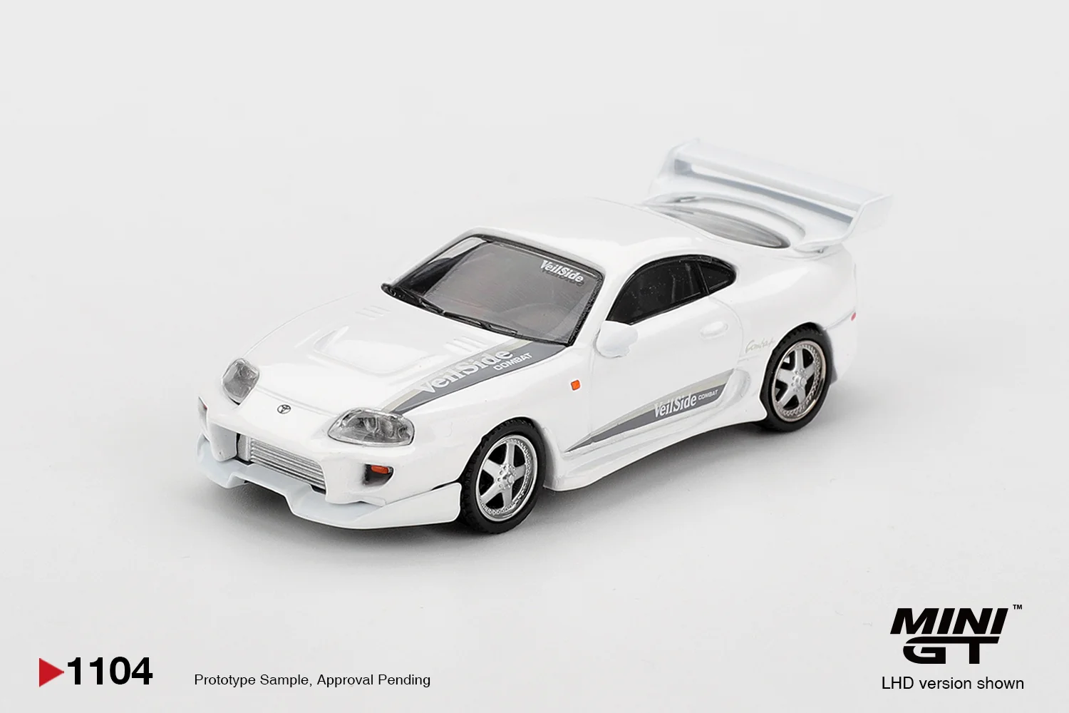 Mini GT Toyota Supra VeilSide Combat V-I White 1/64 Scale Diecast Model
