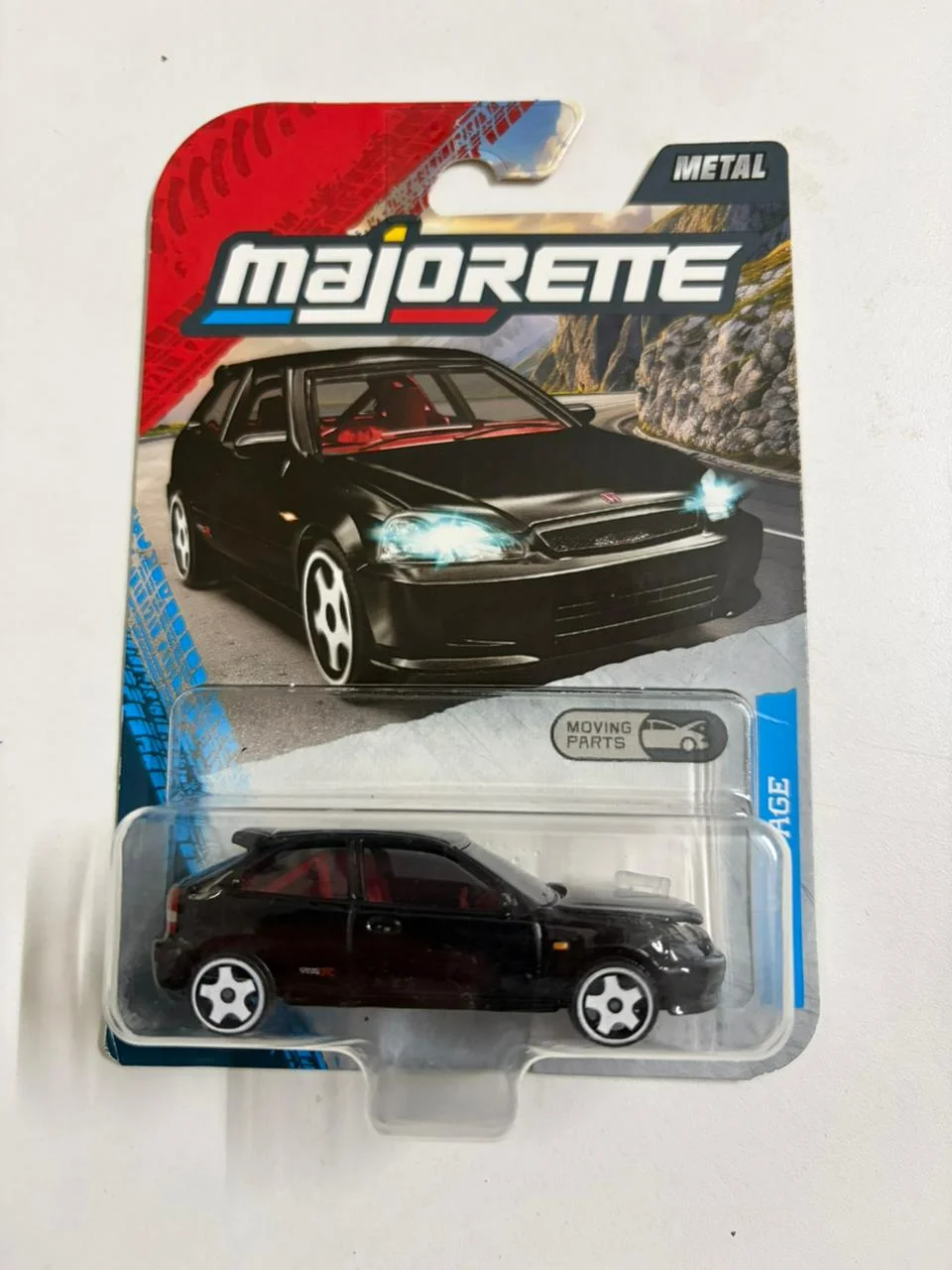 Honda Civic Type R EK9 (Black) - Majorette 1/64 Scale Diecast Model