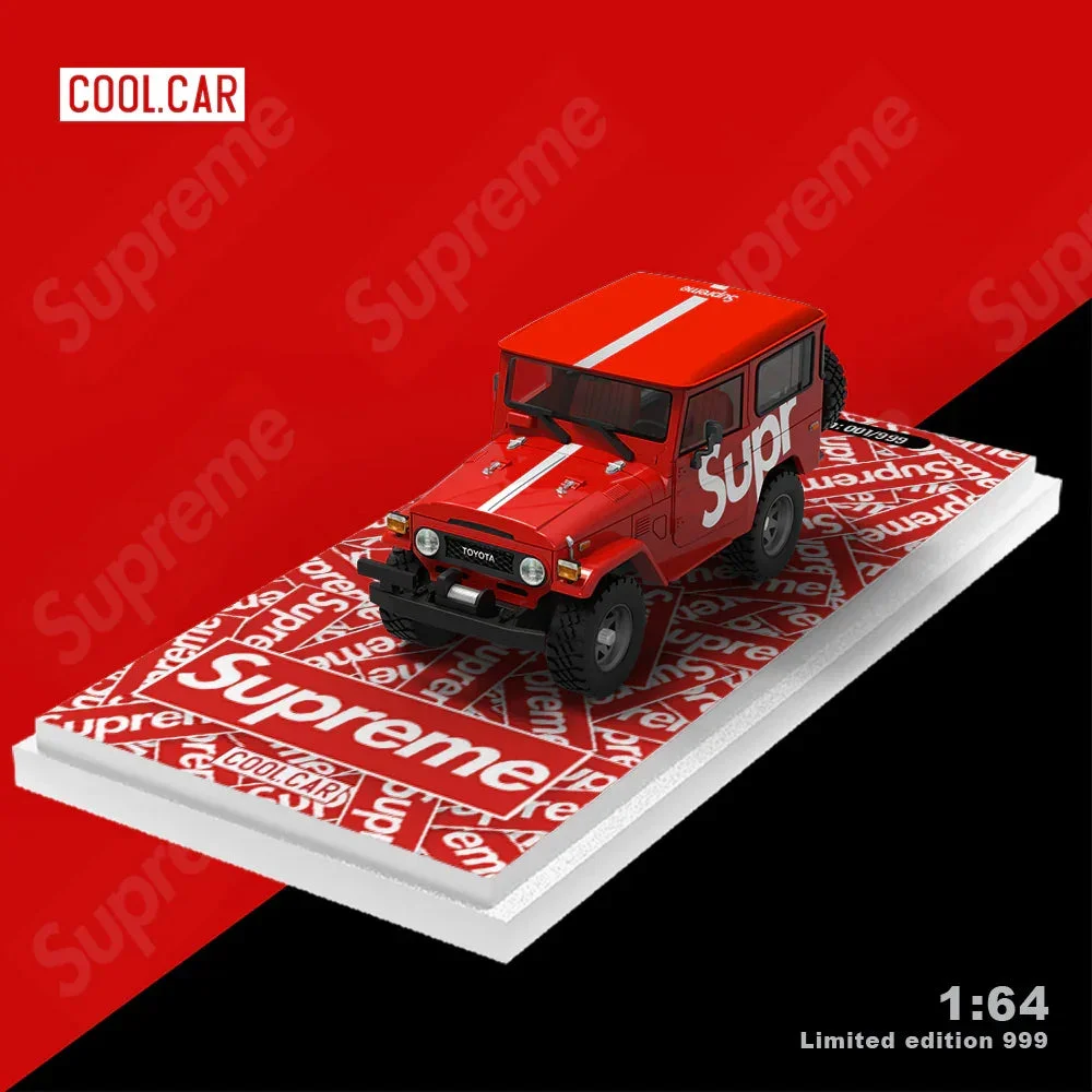 COOLCAR Toyota FJ40 "Supreme" Edition (Red) 1/64 Scale Diecast Model