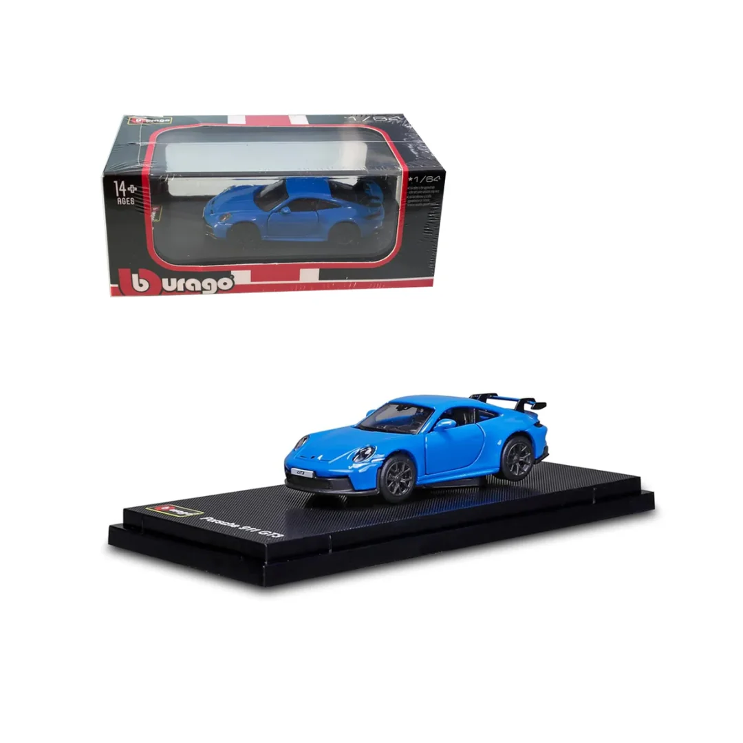 Bburago Bburago Porsche 911 GT3 - Blue 1/64 Scale Diecast Model