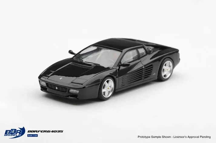 BBR Ferrari 512 Tr Nero  1/64 diecast model view 2