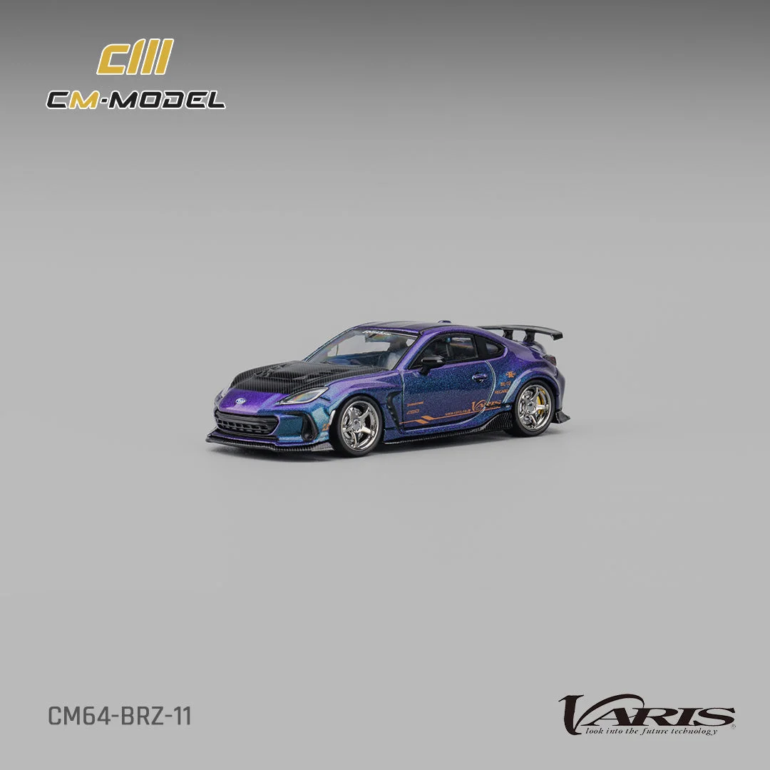 CM Model Subaru Brz Varis Arising-1 Chroma Flair 1/64 (Acrylic Case) Scale Diecast Model