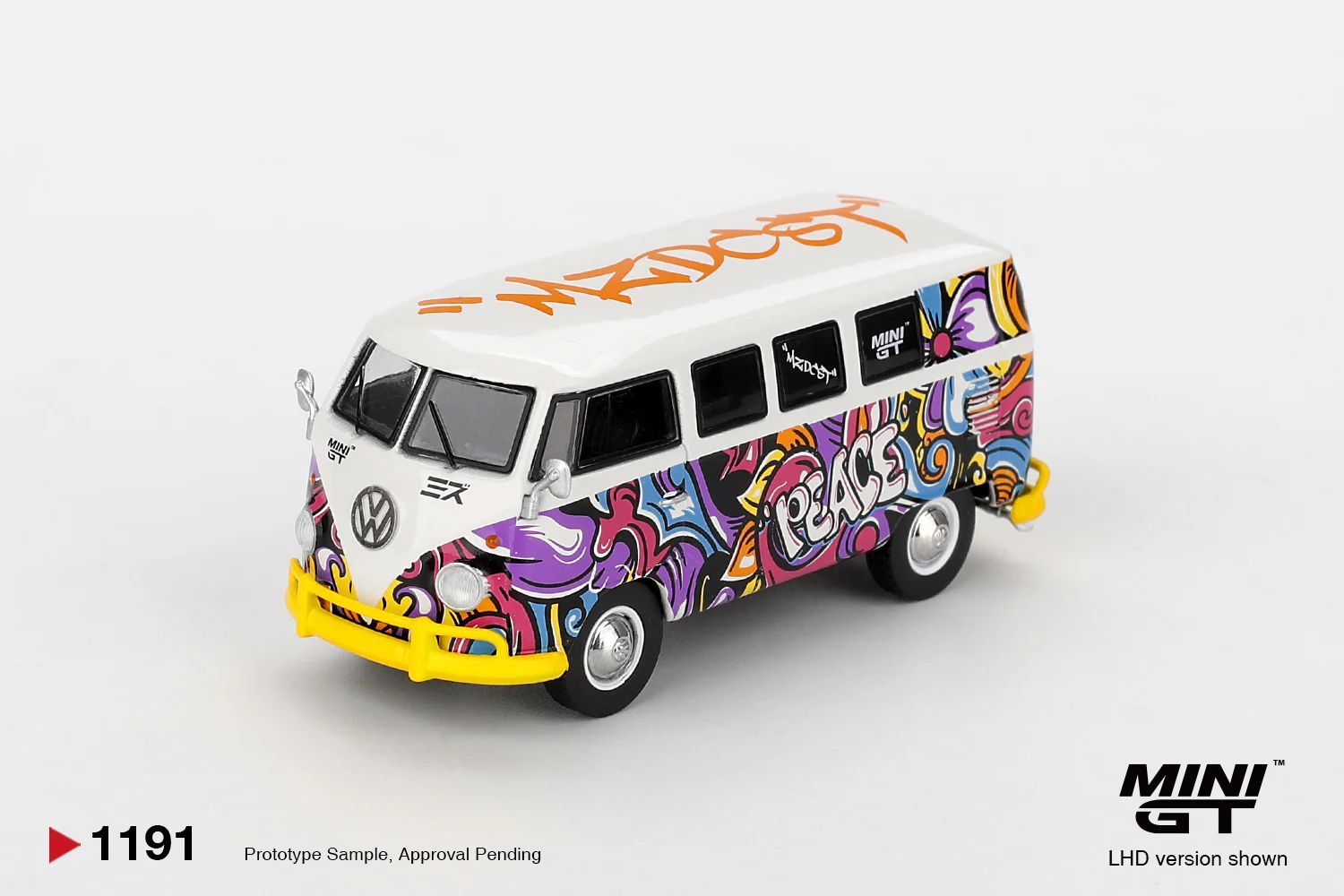 Mini GT #1191 Volkswagen T1 Microbus Mizu Design 1/64 Scale Diecast Model