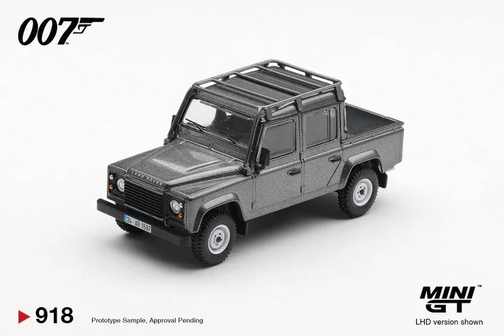 Mini GT Land Rover Defender 110 Crew Cab "Skyfall" (2012) 1/64 Scale Diecast Model