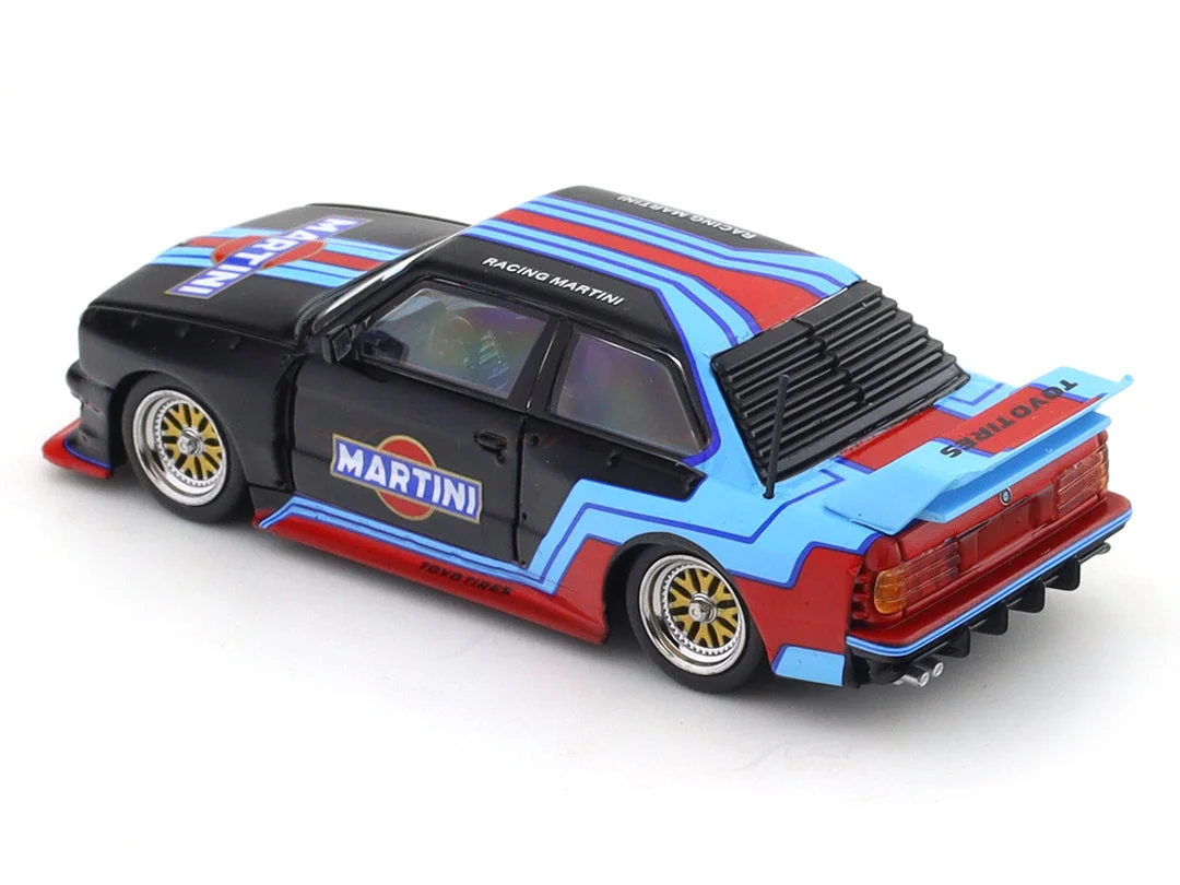 Street Weapon BMW M3 E30 Martini Racing 1/64 diecast model view 3