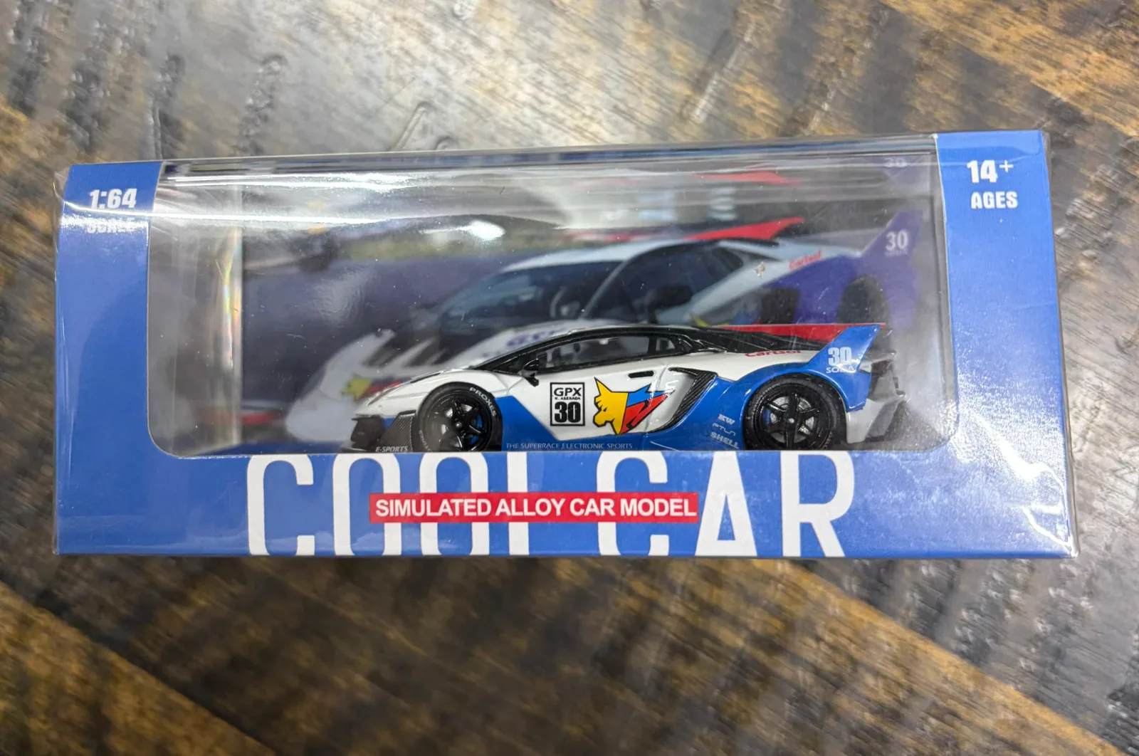 (ACRYLIC) Lamborghini Aventador Superrace GPX N.ASERADA - COOLCAR diecast model view 2