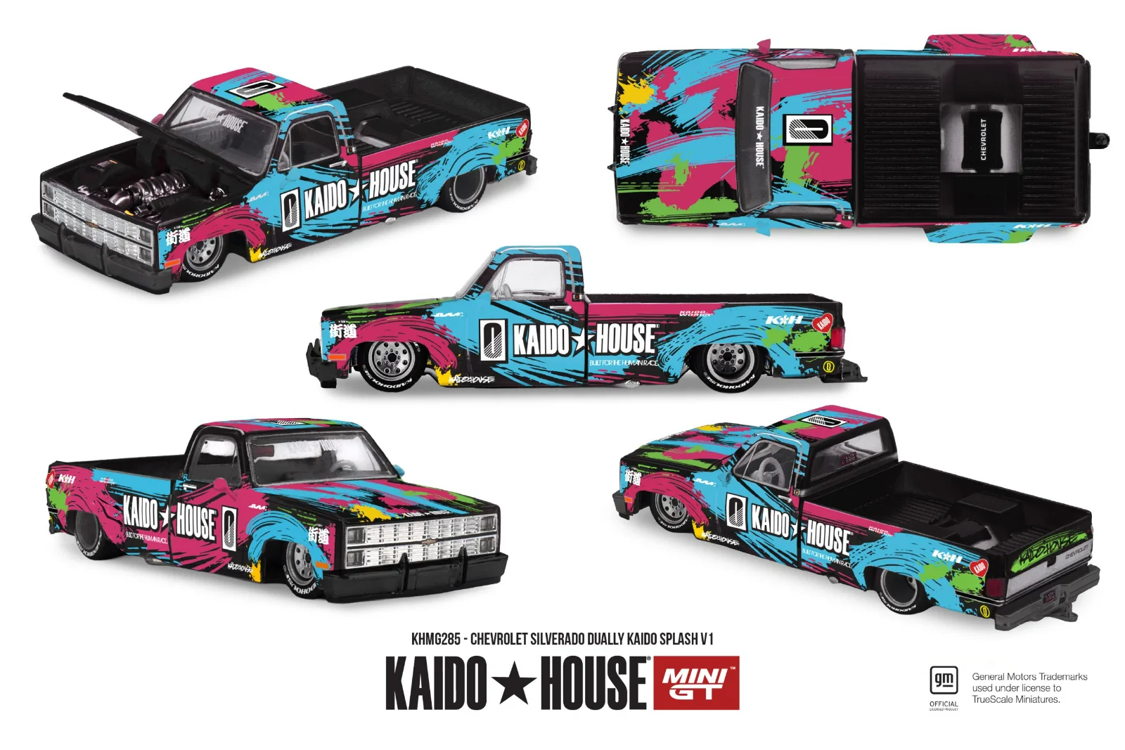 Kaido House #285 Chevrolet Silverado Dually "Kaido Splash" V1 1/64 Scale Diecast Model