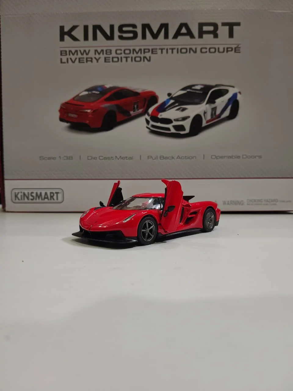Kinsmart Koenigsegg Jesko (Red/Black) 1/36 Scale Diecast Model