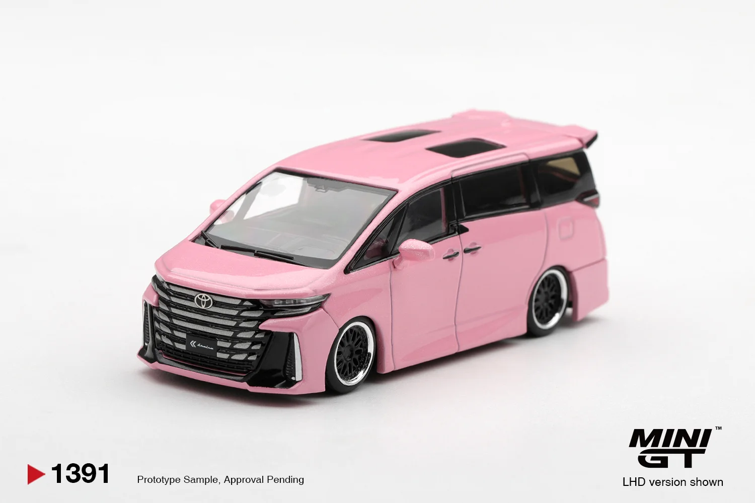 Mini GT #1391 Toyota Vellfire 40 Kuhl - Metallic Pink 1/64 (Blister) Scale Diecast Model
