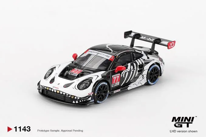Mini GT Porsche 911 GT3 R #77 AO Racing 2025 IMSA Petit Le Mans (Imported) 1/64 Scale Diecast Model