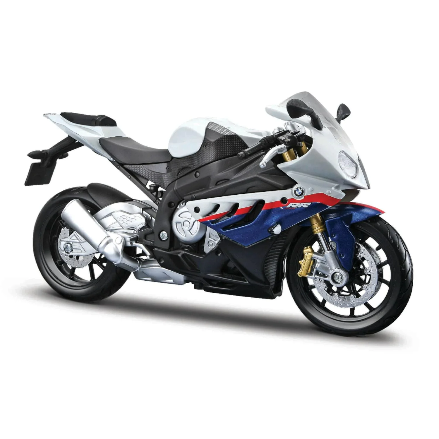 Maisto BMW S 1000 Rr (White/Racing Colors) 1/12 diecast model view 2