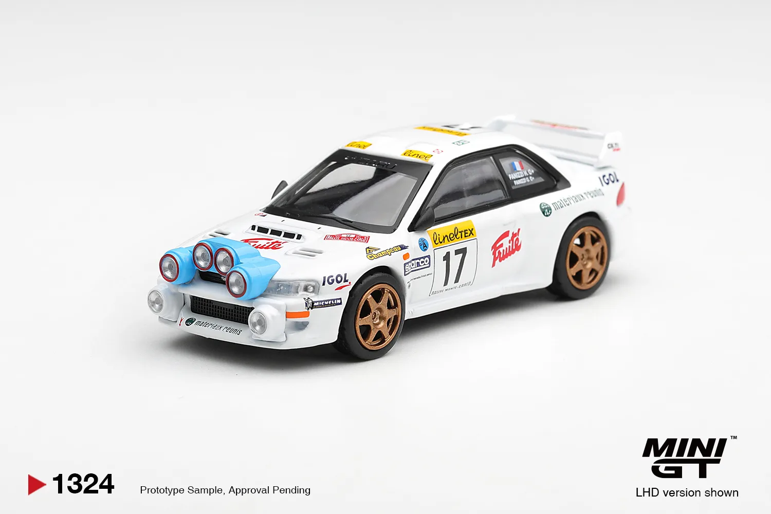 Mini GT Subaru Impreza wrc98 17 1999 rally Montecarlo 1/64 Scale Diecast Model