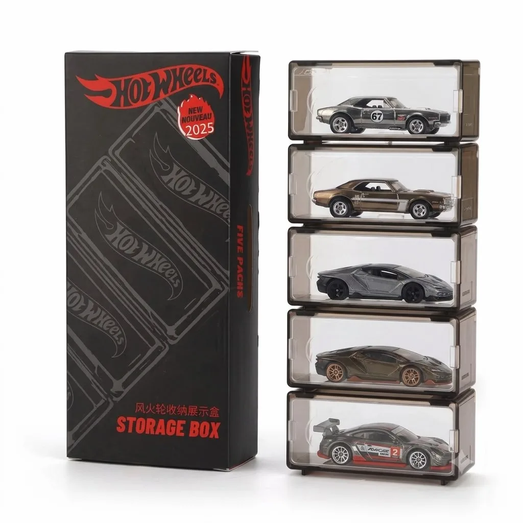 Accessories Hotwheels storage boxes 5 pack 1/64 Scale Diecast Model
