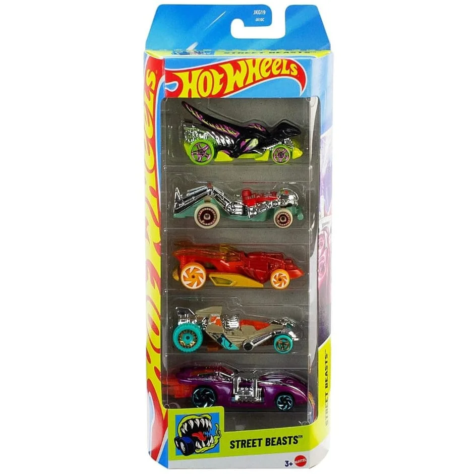 【未開封】Hot Wheels streettuners 5種セット Hot Wheels Street Beasts 5-Pack 1/64 Diecast Model India