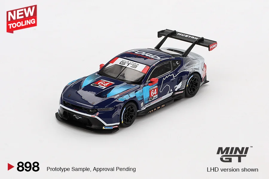 Ford Mustang GT Gen 7 \#64 60th Anniversary - Mini GT 1/64 Scale Diecast Model