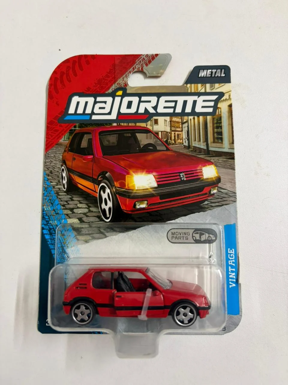 Peugeot 205 GTI (Red) - Majorette 1/64 Scale Diecast Model