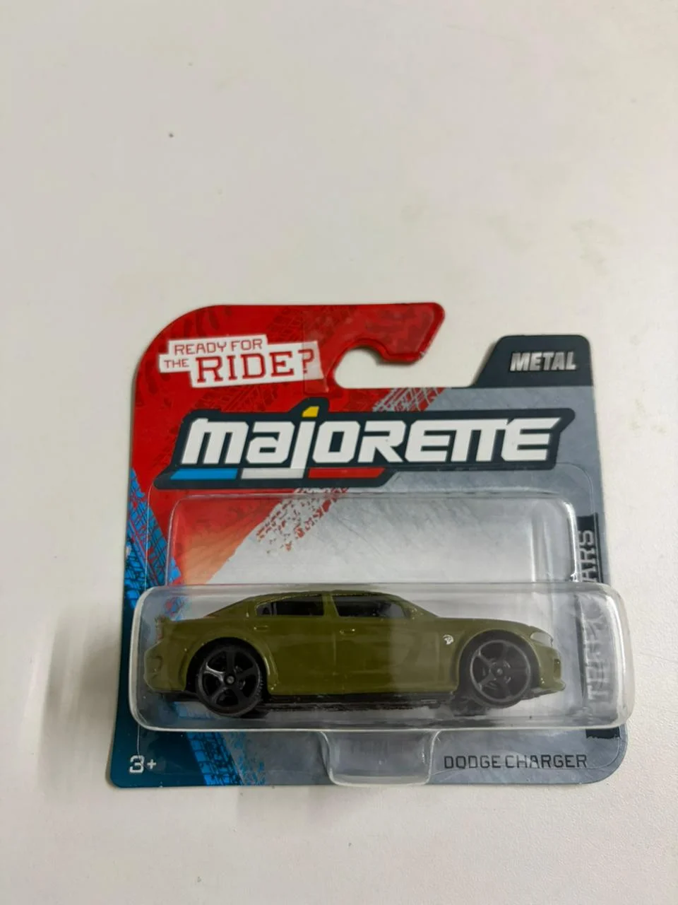 Dodge Charger (Olive Green) - Majorette 1/64 Scale Diecast Model