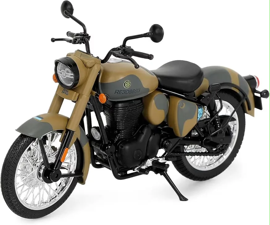 Maisto Royal Enfield Classic 350 Sand 1/12 diecast model view 2
